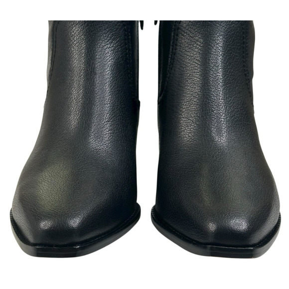 COLE HAAN Naia Black Leather Ankle Boots Womens Size 7B Side Zip New $200 A - Picture 3 of 13